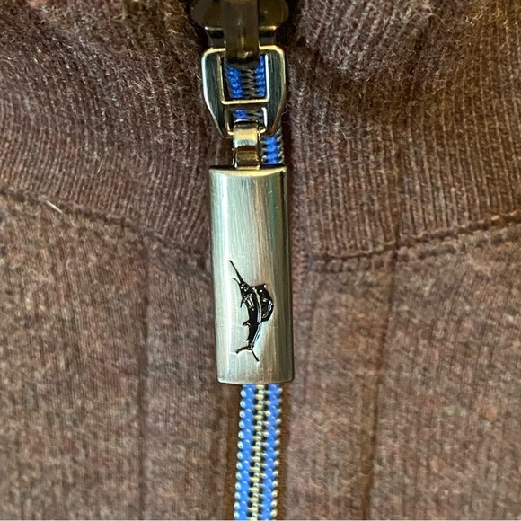 Tommy Bahama Flipshot Partial Zip Pullover Reversible Brown Gray Sweater 3XL? - Picture 5 of 14